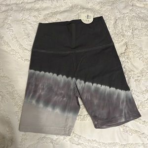 Grey tie dye biker shorts from offline by aerie!